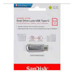 SanDisk Ultra Dual Drive Luxe USB Type-C Flash Drive 64GB